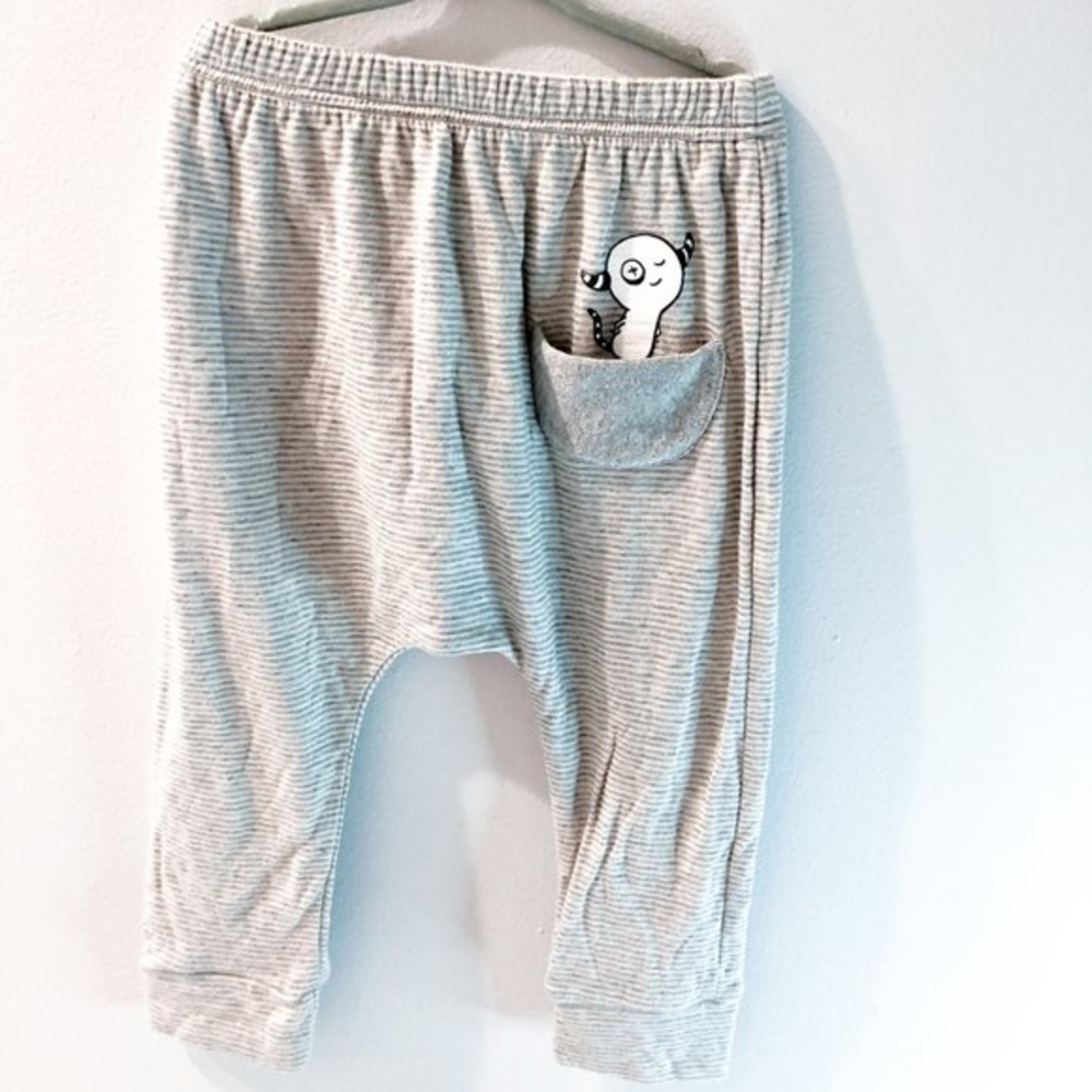 Bash & Sass Hammer‎ Pants - Grey Skinny Stripes